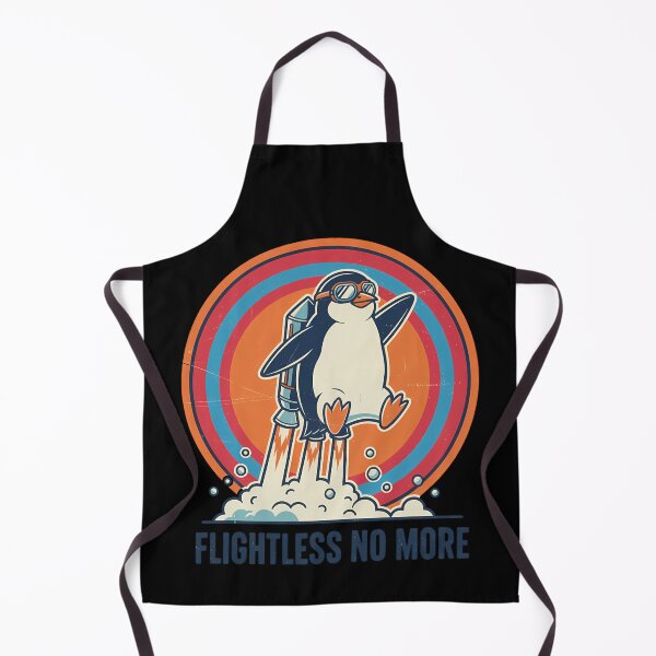 Item preview, Flightless Bird Jetpack Penguin Retro designed and sold by k3rstman1.