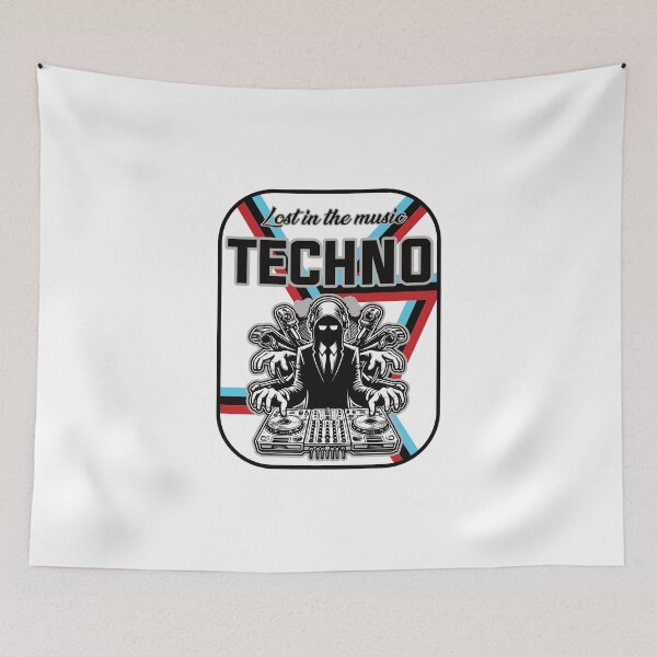 Item preview, Techno Design – Lost in Music designed and sold by RetroMaritalArt.