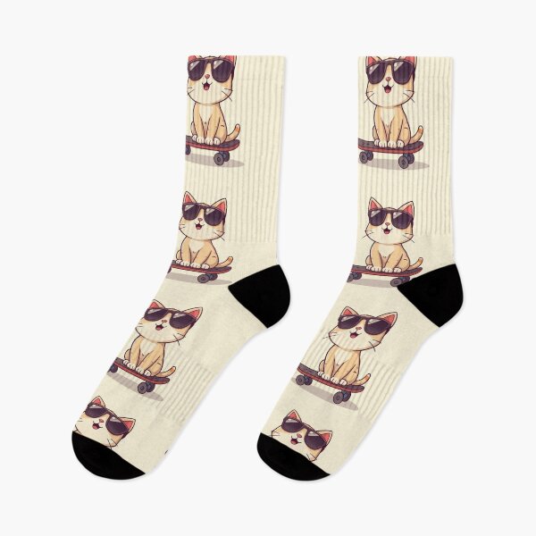 Item preview, Cool Cat on Skateboard – Funny Kawaii Cat Design designed and sold by 1TruthMatrix.