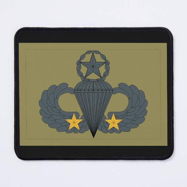 Item preview, Badge - Army - Parachutist - Master - 2 Combat Star - Subdued X 300 designed and sold by Military Insignia Products.