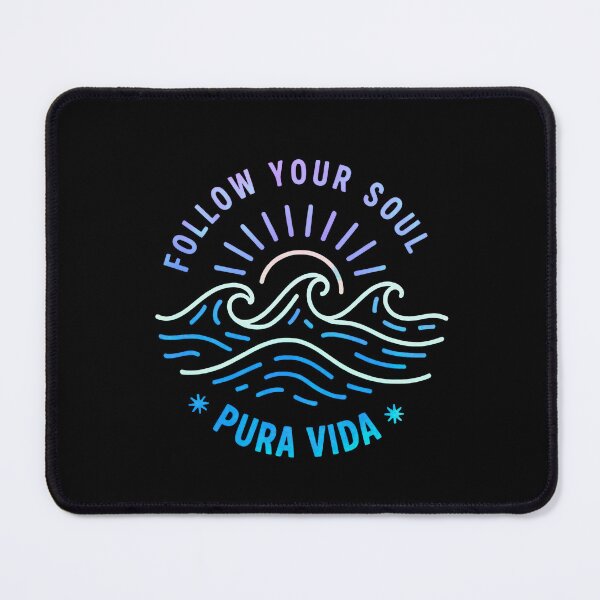 Item preview, FOLLOW YOUR SOUL - PURA VIDA - Line Art Sketch - Neon Multi-color designed and sold by Big Bang Canvas.