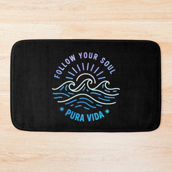Item preview, FOLLOW YOUR SOUL - PURA VIDA  - Line Art Sketch - Neon Multi-color designed and sold by Big Bang Canvas.