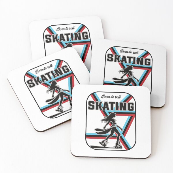 Item preview, Skating Design – Born to Roll designed and sold by RetroMaritalArt.