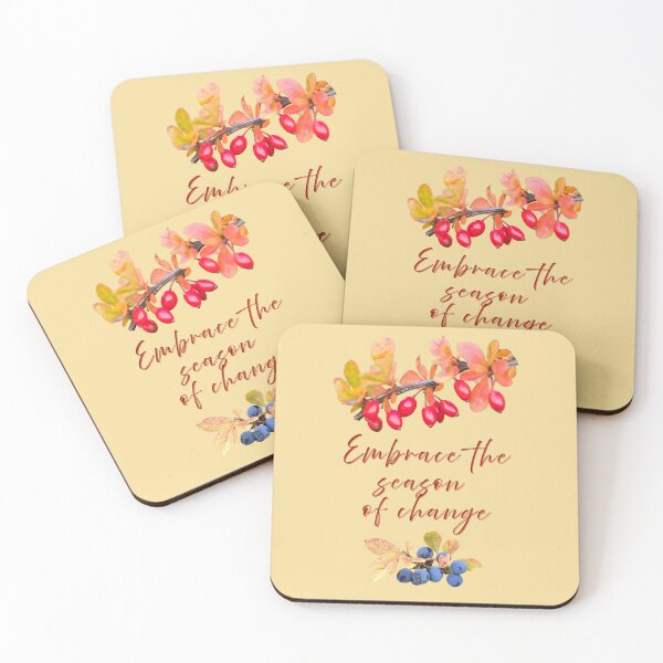 Item preview, Embrace the time of change – autumn design with berries & positive energy designed and sold by Katja LebenFreude.