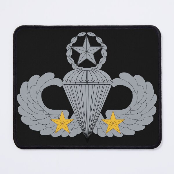 Item preview, Badge - Army - Parachutist - Master - 2 Combat Star X 300 designed and sold by Military Insignia Products.