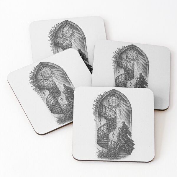 Item preview, Gothic Window to the Forgotten — Haunting Graveyard Illustration designed and sold by TT Design & Creative Studio.