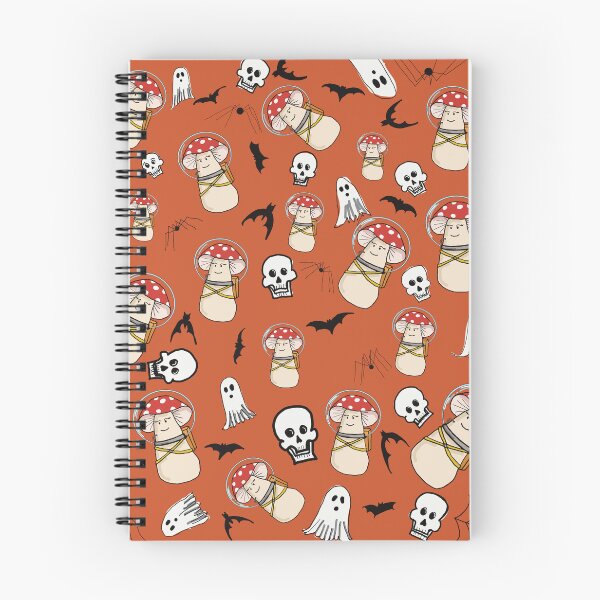 Item preview, Wallpaper of AstroFungi, bats, skulls and ghosts designed and sold by CosmicFunGirl.