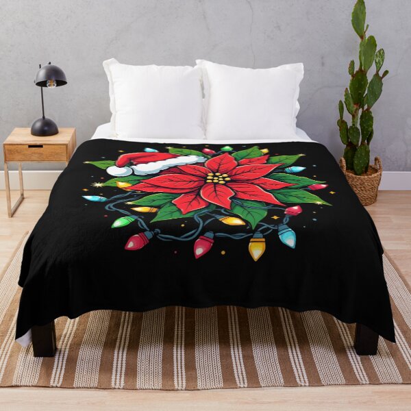 Artikelvorschau, Weihnachtsstern Blume Weihnachtsbeleuchtung Santa Floral Xmas Women entworfen und verkauft von clothesy7.
