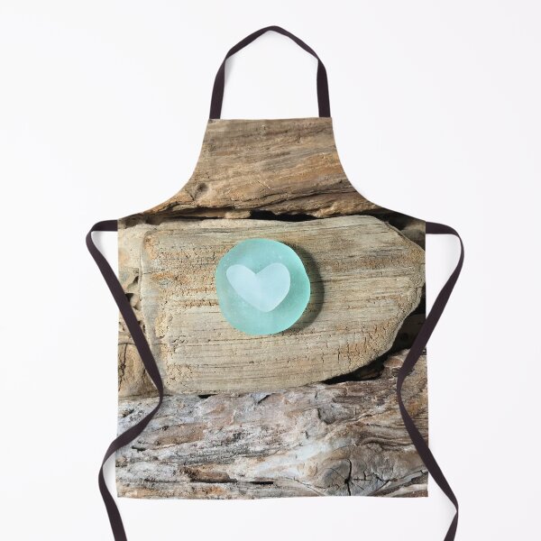 Item preview, Sea Glass Heart on Driftwood designed and sold by LeslieMac713.