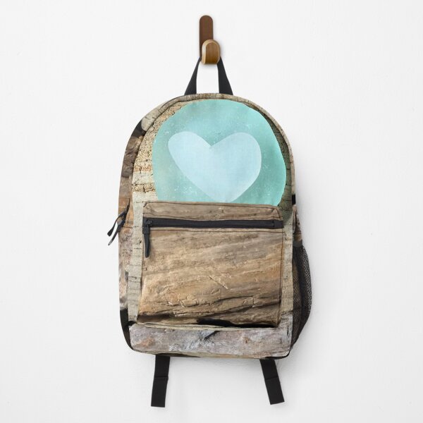 Item preview, Sea Glass Heart on Driftwood designed and sold by LeslieMac713.