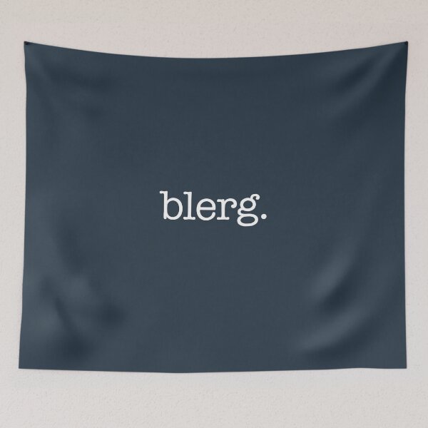 Item preview, Blerg - white type designed and sold by VonBraun.
