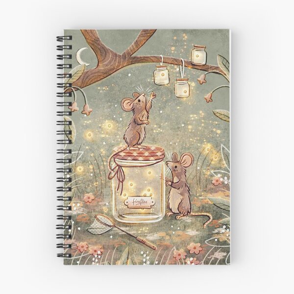 Item preview, Tiny Hunters of Light – Whimsical Mice and Fireflies Illustration designed and sold by TT Design & Creative Studio.