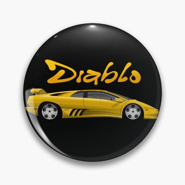 Item preview, Lambo Diablo Yellow illustration designed and sold by blackdogshop.