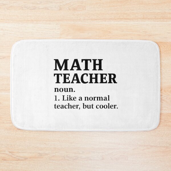 Item preview, Math Teacher  designed and sold by CharmStudio.