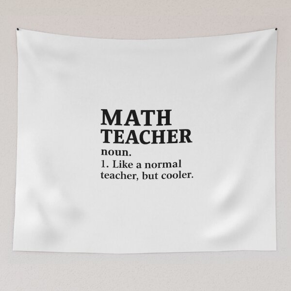Item preview, Math Teacher  designed and sold by CharmStudio.