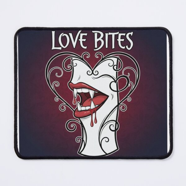 Item preview, Love Bites - Gothic Vampire Fangs Halloween Pun designed and sold by ReoMrCool.