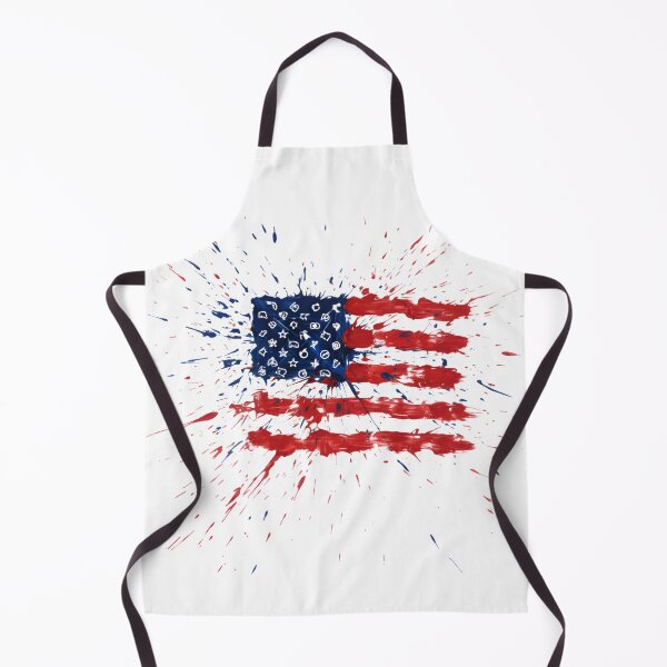 Item preview, The Patriot's Palette | Splatter Paint American Flag | Modern Patriotic Art designed and sold by ThreadEclectic.