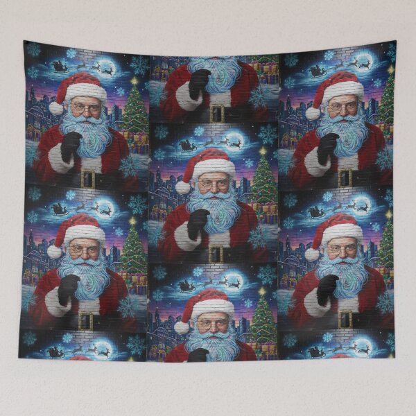 Item preview, Urban Pop Art Santa – Christmas magic in the big city designed and sold by Gletschie.