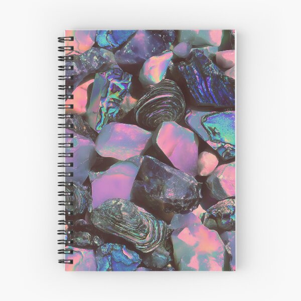 Item preview, Opaline Drift-  Soft iridescent opal stones glow with rainbow light in a dreamy macro geology pattern. designed and sold by dinaaaaaah.
