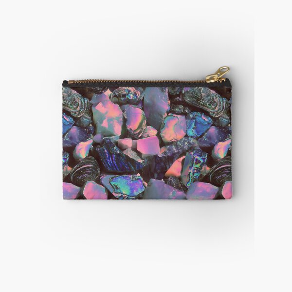Item preview, Opaline Drift-  Soft iridescent opal stones glow with rainbow light in a dreamy macro geology pattern. designed and sold by dinaaaaaah.
