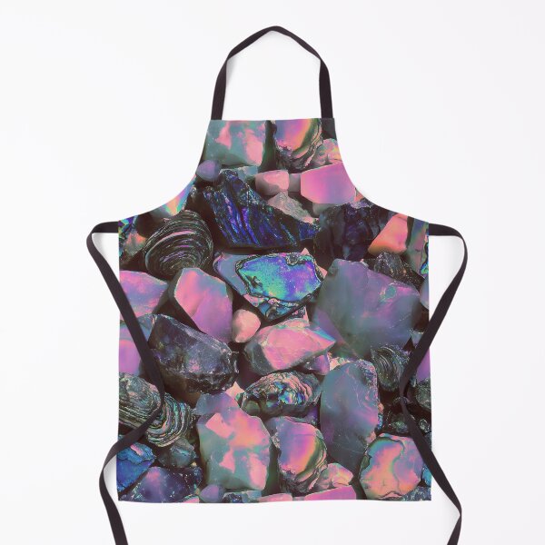 Item preview, Opaline Drift-  Soft iridescent opal stones glow with rainbow light in a dreamy macro geology pattern. designed and sold by dinaaaaaah.