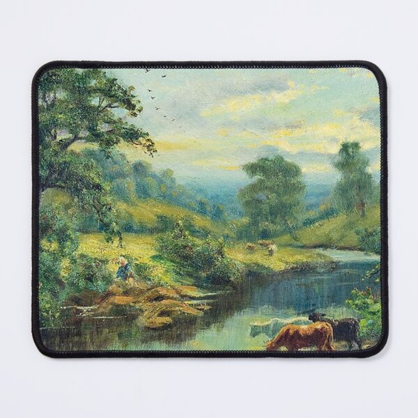 Item preview, Sunset Landscape with Cattle designed and sold by tomorrowsart.