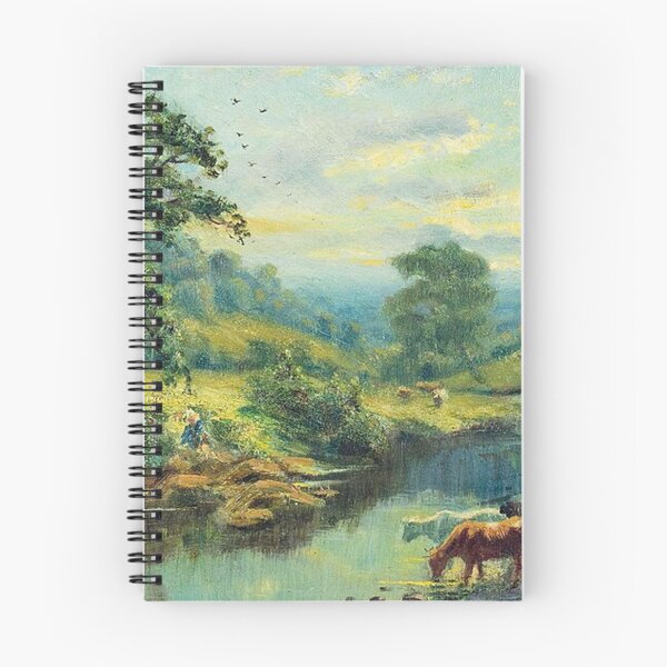 Item preview, Sunset Landscape with Cattle designed and sold by tomorrowsart.