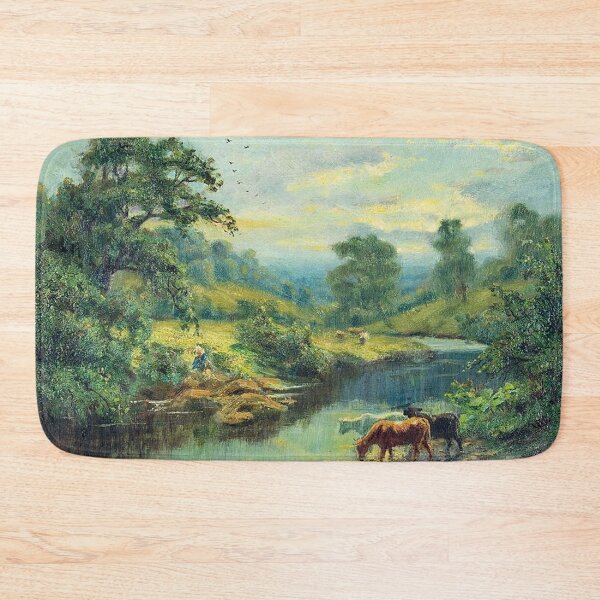 Item preview, Sunset Landscape with Cattle designed and sold by tomorrowsart.