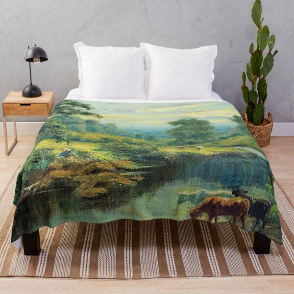 Item preview, Sunset Landscape with Cattle designed and sold by tomorrowsart.