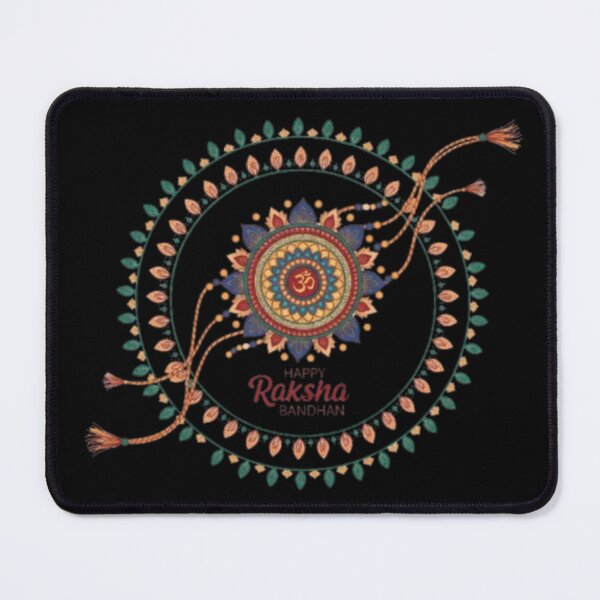Item preview, Traditional Rakhi Mandala Om – Happy Raksha Bandhan designed and sold by FutureService.