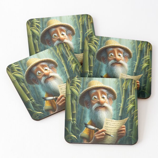 Item preview, A Wise Old Man in a Bamboo Forest Writing designed and sold by Artessie.