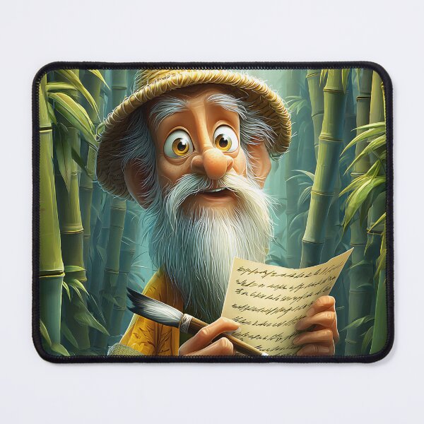 Item preview, A Wise Old Man in a Bamboo Forest Writing designed and sold by Artessie.