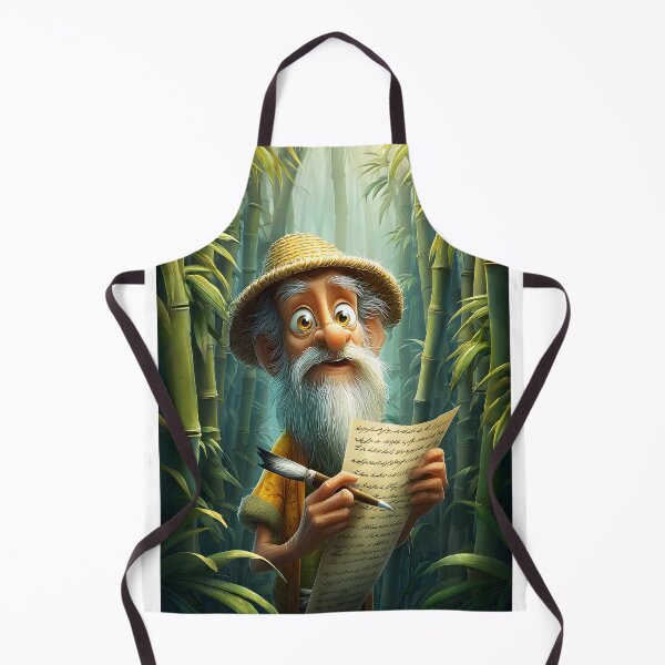 Item preview, A Wise Old Man in a Bamboo Forest Writing designed and sold by Artessie.