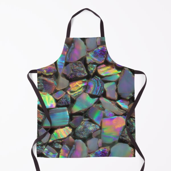 Item preview, Chromaflux Ore: Rainbow holographic minerals burst with color in this fantasy geology art print. designed and sold by dinaaaaaah.