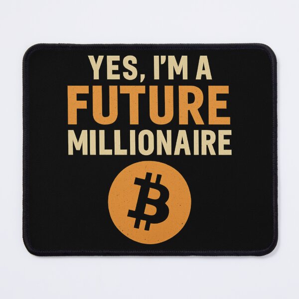 Item preview, Yes, I’m a Future Millionaire – Bitcoin Crypto designed and sold by Prints-by-Olaf.
