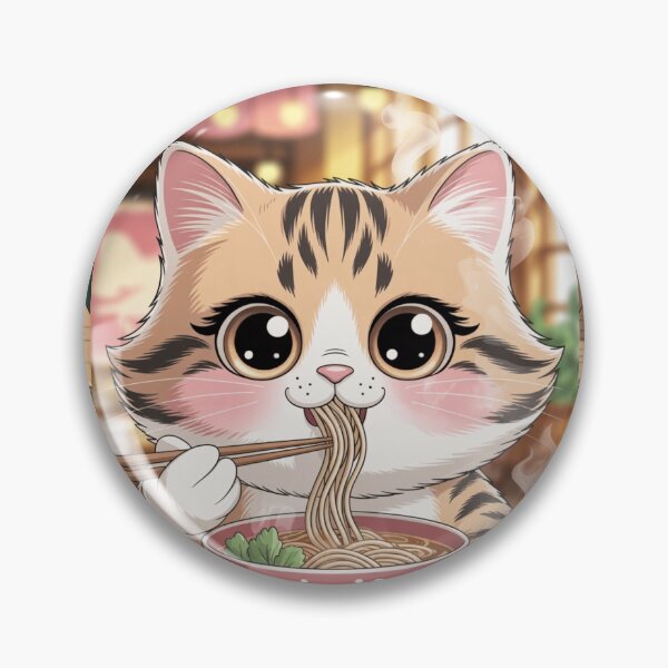 Item preview, Nyamen: The Happy Cat with Ramen designed and sold by ElKairos.