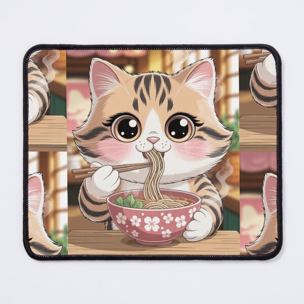 Item preview, Nyamen: The Happy Cat with Ramen designed and sold by ElKairos.