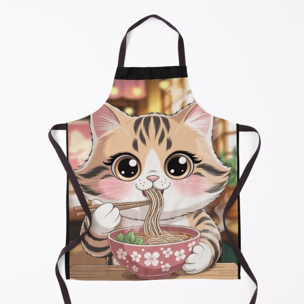 Item preview, Nyamen: The Happy Cat with Ramen designed and sold by ElKairos.