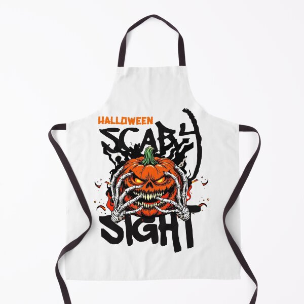 Item preview, Pumpkin Grin & Skeleton Hands – Halloween Horror Graphic (Scary Sight) designed and sold by He Art Freequently .