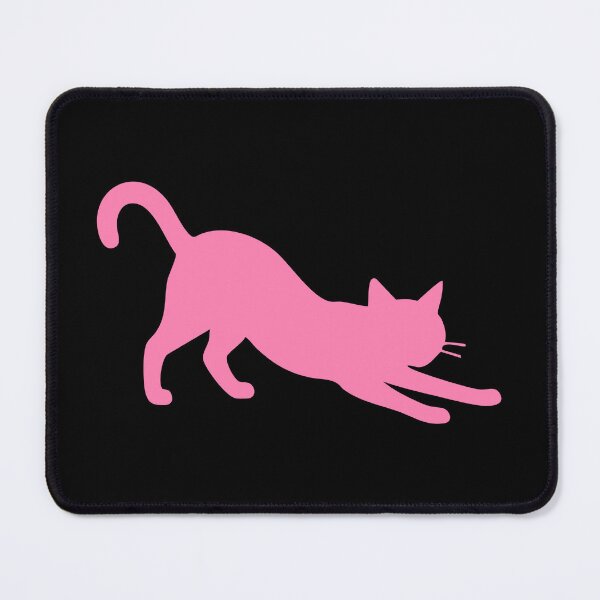 Item preview, Pink Cat Stretching Silhouette designed and sold by Jeallan Designs.
