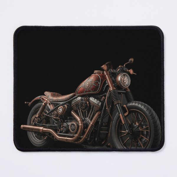 Item preview, V-Twin Cromato Drammatico: Motore Scintillante con Fumo e Ingranaggi Visibili designed and sold by Antarez3Fashion.