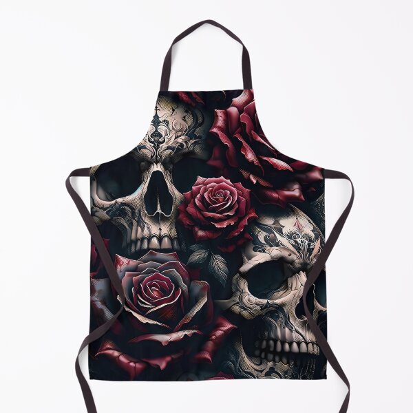 Item preview, Dark Gothic Skull Baroque Macabre Art Print designed and sold by PinUpPizzazz.