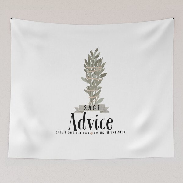 Item preview, Sage Advice “Clear Out the Bad, Bring in the Nice” Boho Positive Vibes designed and sold by SunandShade.