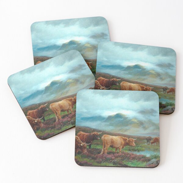 Item preview, Scotch Cattle by Wright Barker designed and sold by tomorrowsart.