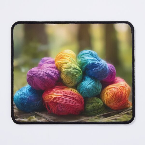Item preview, Pile of Colorful Yarn Skeins in Forest designed and sold by CalmnessbyChoice.