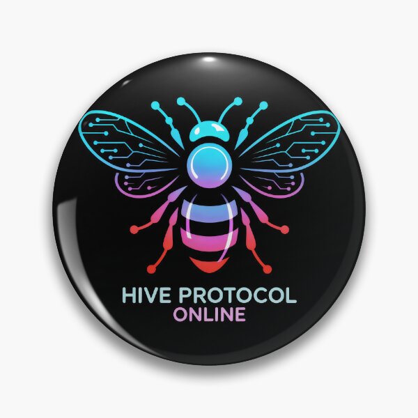 Item preview, Futuristic Hive Bee with Digital Wings designed and sold by SplashTastic.