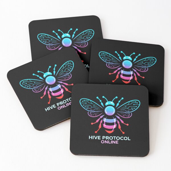 Item preview, Futuristic Hive Bee with Digital Wings designed and sold by SplashTastic.