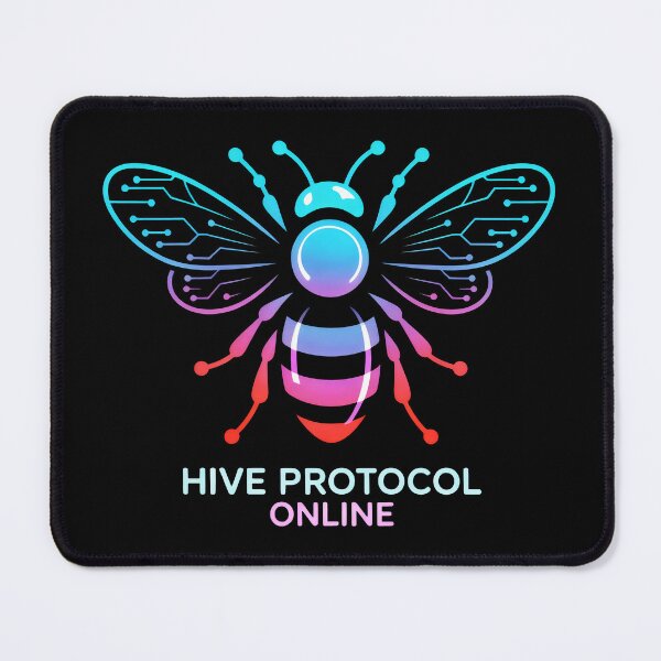 Item preview, Futuristic Hive Bee with Digital Wings designed and sold by SplashTastic.