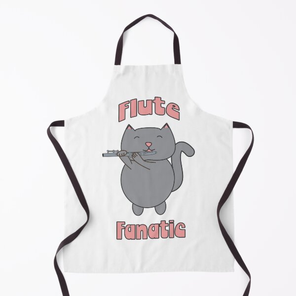 Item preview, Flute Fanatic Gray Cat Pink designed and sold by ValeriesGallery.
