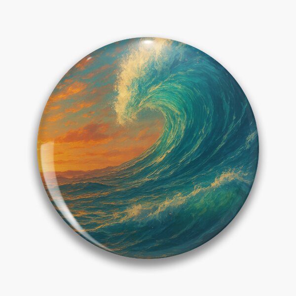 Item preview, Ocean Wave at Sunset / Onda dell'oceano al tramonto / Ola del océano al atardecer designed and sold by The Natural Image.